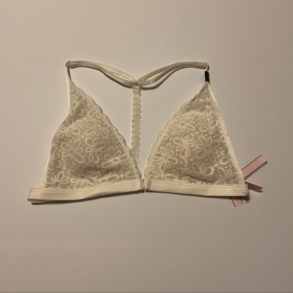 🆕 Victoria’s Secret Cream Lace Bra - Women’s Size Large - Picture 2 of 7